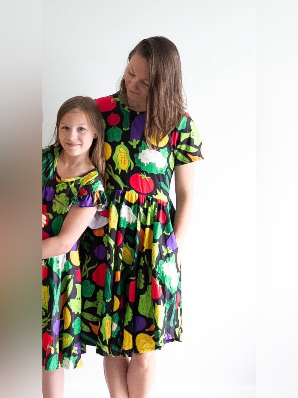 BNWOT Knit Veggie Midi Dress with Pockets!